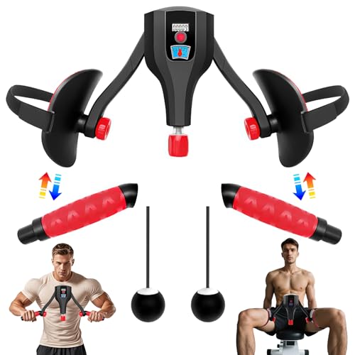Oberschenkeltrainer Beinpresse für Zuhause, 10KG-60KG Beckenbodentrainer mit LCD-Zählung und Springseil für Männer Frau, 360° Drehbar Multifunktionaler Beintrainer Armtrainer für Training muskulatur