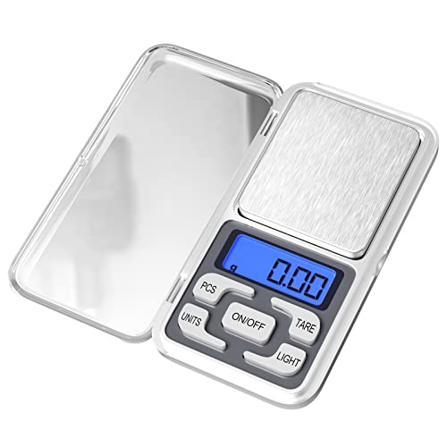 Newaner Küchenwaage Digitale Professionelle, 0.01 g-500 g, Mini Digitalwaage Multifunktions mit Lcd Display und Tara Funktion, Taschenwaage klein für Lebensmittel, Schmuck, Medizin, Labor, Kaffee