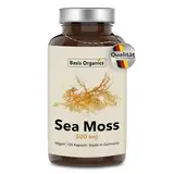 Sea Moss Kapseln aus der Alge Irish Moss - 100% Natürlicher Knorpeltang, Seemoos aus Wildsammlung - Stimuliert Haarwachstum - Produziert & Laborgeprüft in Deutschland - 120 Kapseln (60 Tage)