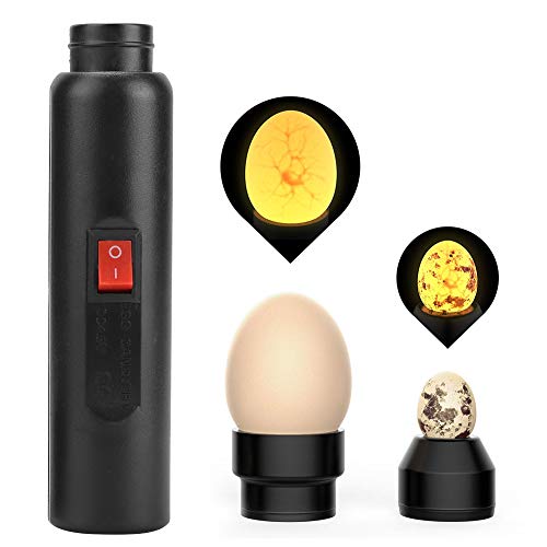 Schierlampe für Hühnereier, Schierlampe Ei Candler Zucht Ei Fruchtbarkeitsprüfer, frische und kühle LED Light Egg Candle Tester Fruchtbarkeit Eiertester Mire Egg LED für Hühnereier Inkubatoren