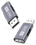 BRV Explorer DisplayPort auf HDMI Adapter 4K 2-Stück, Unidirektional DP PC auf HDMI Monitor, UHD 2K@120Hz, 4K@30Hz DP Stecker zu HDMI Buchse Kompatibel für Desktop/Laptop, Lenovo, HP, Dell, AMD usw