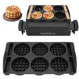 Waffelplatten Zubehör Kompatibel mit Optigrill,Waffeleinsatz für Tefal OptiGrill XL, Elite XL, Plus XL - Backschaleneinsatz aus Silikon für Belgische Waffeln - 4in1 XL, 2in1 XL - Waffelzubehör