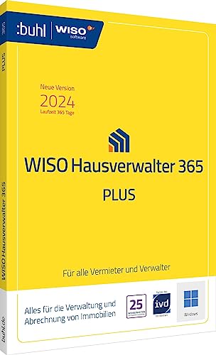 WISO Hausverwalter 365 Plus - Modernes Mieter-Management für bis zu 25 Wohnungen (aktuelle Version 2024): Alles für die Verwaltung und Abrechnung (WISO Immobilien Software)