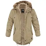 bw-online-shop Winterparka Fishtail mit Futter camel - L