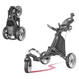 CaddyTek Unisex – Erwachsene CaddyLite ONE-Swivel V8, Dark Grey Golf-Push-Cart, grau dunkel, Version 8