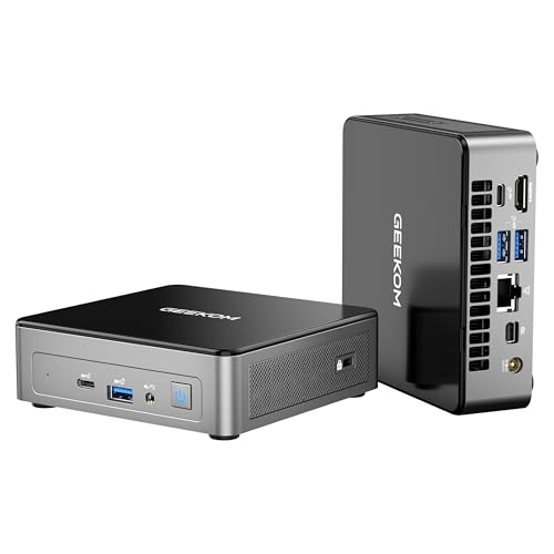 GEEKOM NUC Mini-PC, Mini Air12 Mini-Computer mit Intel Alder Lake N100(bis zu 3,4 GHz), 16 GB DDR5 512G SSD Windows 11 Pro, Unterstützung 4K UHD, WiFi 6, BT 5.2, HDMI, VESA