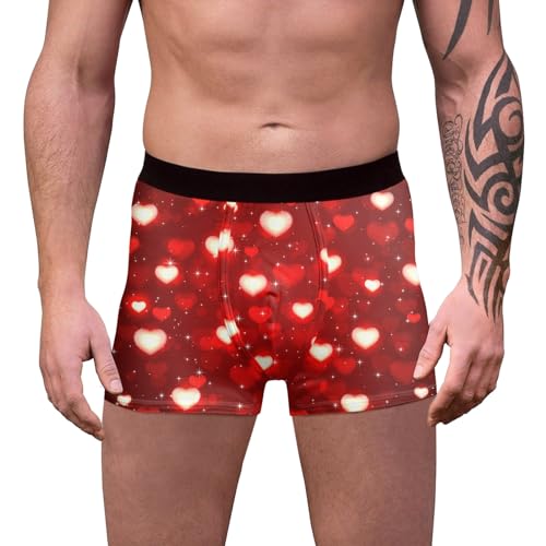 WKAYsIV Tagesangebot lustig sitzende Boxershorts mit mittlerer Taille Jean Unterhose (Watermelon Red, XXXL)