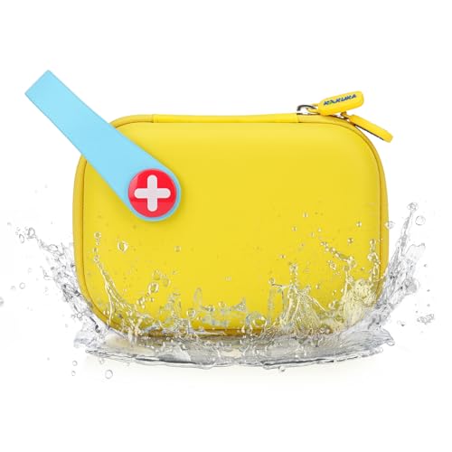 Erste-Hilfe-Set Kinder, Wasserdicht 113 Teile, Kompakt und Niedlich Erste-Hilfe-Kit füR Hause, Auto, Auf Reisen, Beim Wandern und Beim Sport - Gelb