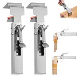 Adjustable Drawer Fixing Clamp, One-touch Fixed Removable Drawer Clamp, Universal Cabinet Installation Clamps, Stainless Steel Fixing Clips, Drawer Jig Woodworking Tools (2Pcs)