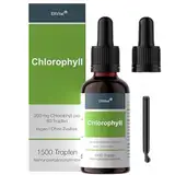 Liquid Chlorophyll aus Alfalfa - hochdosiert & ohne Konservierungsstoffe - 200 mg natürliches Chlorophyll pro Tagesdosis- 100% vegan & in Deutschland hergestellt - 50 ml Chlorophyll Tropfen