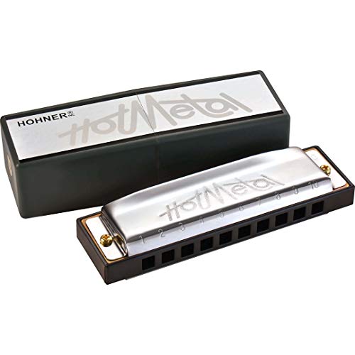 Hohner Hot Metal A Diatonische Mundharmonika in La mit Tasche