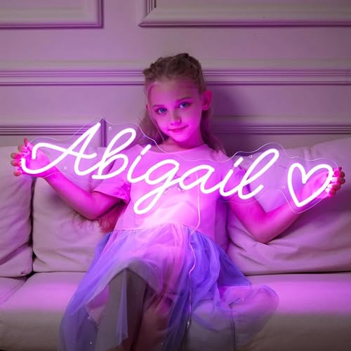 Aslanka Leuchtschild Personalisiert, Neonschild Led Personalisiert,Led Schild Personalisiert für Zimmerwanddekoration, Firmensignatur, Bar, Hochzeit, Geburtstag, Geschenk