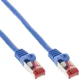 InLine Netzwerkkabel 0.50m, S/FTP (PiMf), Cat.6 Patchkabel, Gigabit LAN, Netzwerk, Ethernet, 250MHz, PVC, Kupfer, blau