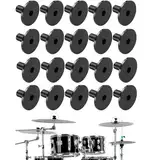 Beckenhüllen für Trommelbeckenständer,20 Stück Beckenständerhülsen,Ersatz für Shelf Drum Kit,Trommelbeckenständer Hülsen,Kunststoff Beckenständer Hülsen,Anwendbar Schlagzeugteile für Schlaginstrumente