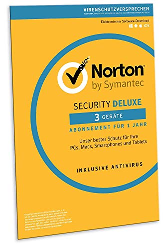 Norton Security Deluxe 2019 | 3 Geräte | 1 Jahr | PC/Mac/iOS/Android | Download, Aktivierungscode in Frustfreier Verpackung