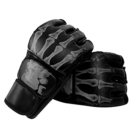 Halbfinger-Trainingshandschuhe aus PU-Leder, Ergonomisches Design, Leichte, Langlebige Sandsack-Trainingshandschuhe für Sandsäcke, Taekwondo, Muay Thai