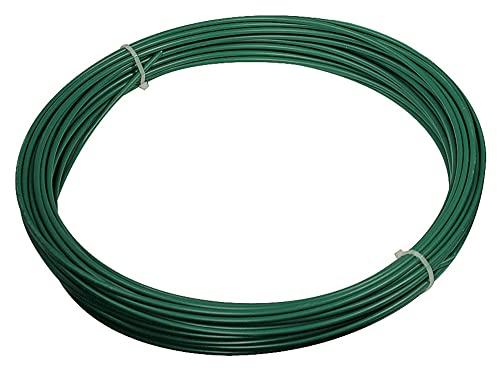 VERDELOOK Skein Plast, kunststoffbeschichteter Eisendraht, Durchmesser 1,8 cm Länge 100 m, grün