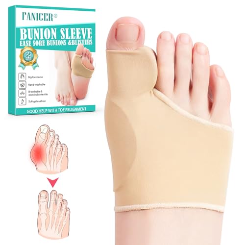 Hallux Valgus Socken, Hallux Valgus Korrektur, Hallux Valgus Zehenspreizer Korrektur, Großer Zeh Bandage Korrektur, Hallux Valgus Bandage mit Silikonpads für Männer und Frauen (37-43 M, Haut)