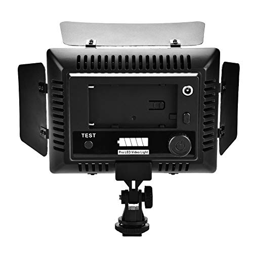 LED -Videolicht mit Hoher Helligkeit, Verstellbarer Helligkeit, 6000k Farbtemperatur für DSLR -Kamera -DV -Camcorder Unterstützt die Externe Stromversorgung
