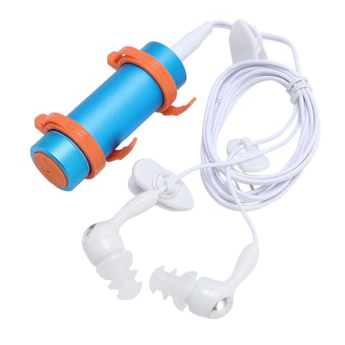 IPX8 wasserdichte MP3 -Player Zum Schwimmen, Tragbarer Unterwassermusikplayer mit Kopfhörer, Eingebaut in 8 GB, Zum Schwimmen, Tauchen, Laufen, Surfen, Skifahren, Kajakfahren usw