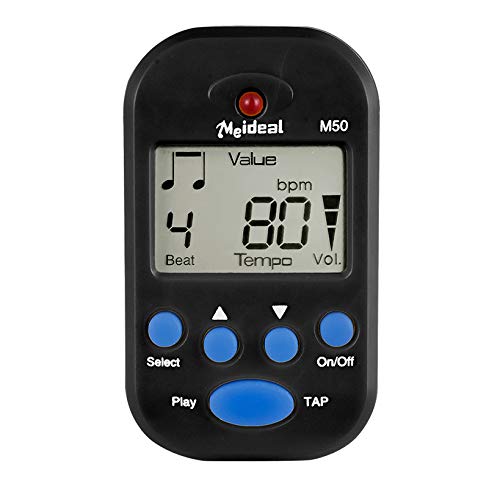 PIQIUQIU Tragbaren Mini Metronom Digital M50 Metronom Multifunktionales Beat Tempo Metronom zum Aufstecken für Klavier, Violine, Gitarre, Drum Multifunktionales Digitales Beat Tempo Metronom