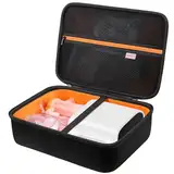 BOVKE Hartschalenkoffer für Smart Nebulizer für Atemprobleme, Desktop Inhalator Nebulizer für den Heimgebrauch, Aufbewahrungstasche für Digital Asthma Nebulizer Maschine Erwachsene und Kinder, Schwarz
