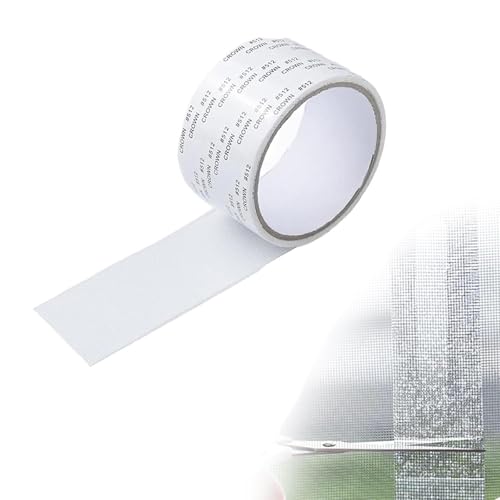 WTKYLMP Emboadlie Strong Adhesive Screen Repair Tape 2024,Self Adhesive Screen Repair Tape,Window Screen Repair Tape,Screen Tape Mesh Repair, For Windows Or Door (1pcs white)