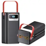 PGYOB Tragbare Powerstation, 27.000 mAh Outdoor-Generator mit eingebautem Kabel, tragbarer Powerbank-Backup-Akku für Telefonladung, Reisen, Heimgebrauch, Camping, Wohnmobil-Ausflug