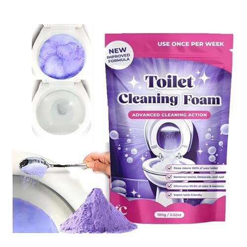 Toilet Cleaner,Cleaning Powder,Toilet Cleaning Foam,Touch Free Foaming Toilets Cleaner Limescale Remover Powder,Rost Und Gerüchen, Badezimmer-Reiniger Für Verschiedene
