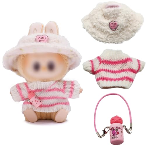 Bekleidung für 17cm Labubu Plüsch, Kleidung für Labubu Puppe, Labubu Kleidung, Labubu Puppenkleidung, Labubu Plüsch Schlüsselanhänger, Labubu Kleidung für 17 cm große Labubu Puppe