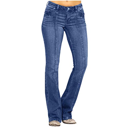 Bestellungen 2025 Sommer Jeans Damen Leicht Middle Jeans Jeans Denim Stretch Hosen Frauen Stickerei Taille Schlag Damenjeans Jeanshosen Für Frauen Mit Knöpfen Deal des Tages