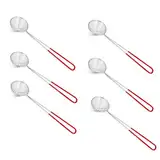 Set von 3 Hot Pot Sieblöffel mit Edelstahl, Mongolischer Shabu Hotpot Schöpflöffel für chinesische Huo Guo H-G-S-2 (6 Stück)