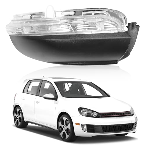 Konuooer Rückspiegel Blinker für Golf 6 MK6 /GTI / R20, Blinker Seitenspiegel für Tou-ran 2011-2015 5K0949102 (rechts - Beifahrerseite)