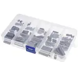 Duronge 140-teiliges Federschlüssel-Sortiment, 3-4-5-6mm Parallelwellen-Keile, Schwungrad-Riemenscheiben-Kurbelwellen-Set, Passfedern für vielseitige Anwendungen