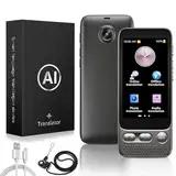 Sprachübersetzer Gerät, 139 Sprachen, Echtzeit-Übersetzung, WLAN/Hotspot/Offline-Modus, AI Übersetzungsgerät mit Fotoübersetzung, Ideal für Reisen,Business, Language Translator Device