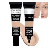 Flüssiger Augen Concealer - Hohe Deckkraft, Kaschiert Makel, Verfärbungen & Rötungen, Matte Abdeckung, Wasserdicht & Langanhaltend für Makelloses Aussehen, Anti-Age Concealer mit Hyaluron 12ml