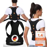 DONNER KRAFT Haltungskorrektur Herren Damen: Back Posture Corrector Haltung Korrektur Gurt für Herren und Damen - Verstellbare und Atmungsaktive Haltungstrainer + Ebook Leitfaden (L)