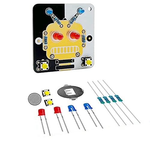 Treedix Lötübungsprojekte DIY Elektronik Kits Leiterplatten Trainingsboard mit Batterie für Anfänger, Studenten und Heimwerker