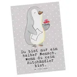 Mr. & Mrs. Panda Postkarte Autohändler Herz - Geschenk, Führerschein, Gebrauchtwagenhändler, Ansichtskarten, Einladungskarte, Danke, Eröffnung