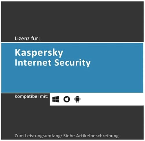 Lizenz per E-Mail für Kaspersky Internet Security Plus | 2025 | 1 Gerät | 2 Jahre | originale Vollversion | PC/Mac/Android | Lizenzcode per E-Mail (i. d. R. innerhalb von 24 Std.) von softwareGO