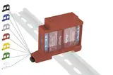 Shelly-MINI Hutschienenhalter/Adapter "Dual" DIN Rail bracket (35mm) (Rot (Prime))