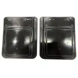 2er Set universal Schmutzfänger PKW Anhänger – Spritzlappen 22,5x19 cm, flexibel & robust, gegen Schmutz & Steinschlag, schwarz – passend für viele Trailer (Schmutzfänger schmal)