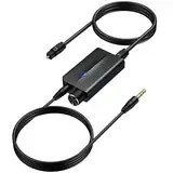 DA Wandler, 192kHz DAC Konverter Digital zu Analog Audio Wandler mit Lautstärkeregler & 1M abnehmbarem 3,5mm Audiokabel, SPDIF Toslink zu 3,5mm Analog Audio Adapter für HDTV Kopfhörer Spielkonsolen