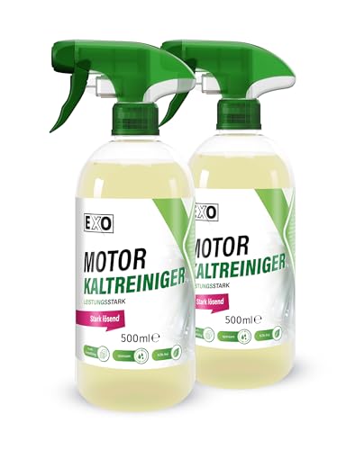 2 x 500 ml Motorkaltreiniger | sparsames Konzentrat | hohe Schmutzlösekraft | Werkstattreiniger | Teilereiniger | Kaltreiniger | Motorreiniger 500 ml 0,5 Liter