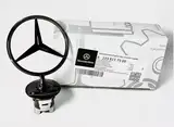 Mercedes-Benz Stern Motorhaube Schwarz Original A2238177300 für C-Klasse, E-Klasse, S-Klasse, GLS, CLK