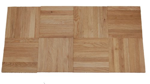 ALEKO Mosaikparkett Eiche rustikal Würfel 1 Verlegeeinheit Muster Massivparkett Massiv Mosaik roh unbehandelt Musterparkett Parkett Würfelverband