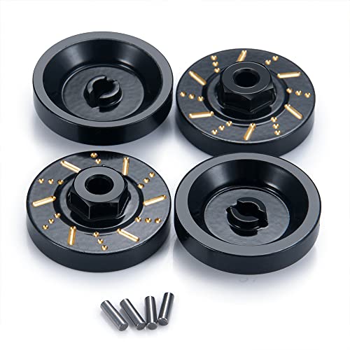 ZuoLan 4pcs Heavy Duty Messing Wheel Hex Combiner 5mm für Axial SCX24 AXI90081 AXI0001/AXI0002/AXI0005 1/2th RC Crawler Auto Upgrades Zubehör