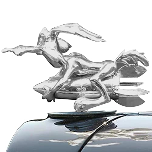 KojoteKühlerfigur,kühlerfiguren, Wile E auf Einer Rakete Kühlerfigur,Rocket 3D Front Hood Ornament Anime 3D Metall Kühlerfigur, Auto Embleme für Fahrzeuge,LKW Dekoration