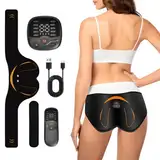 Aiorddl ABS-Stimulator-Former, intelligent, umwickelter tragbarer Gürtel, intelligente Körperformungsmaschine, EMS, kabelloses Fitnessgerät für Männer und Frauen