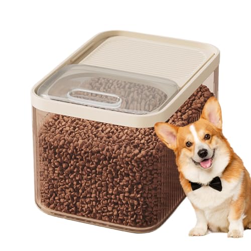Aufbewahrungsbehälter für Hundefutter, Behälter für Tiernahrung, luftdicht, feuchtigkeitsbeständig, mit Messbecher,